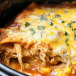 Slow Cooker Chicken Enchilada Casserole