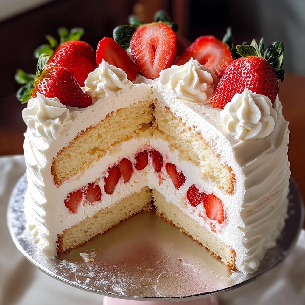 Strawberry Chiffon Cake