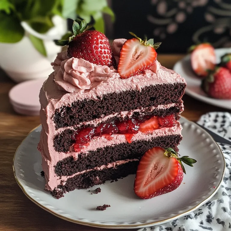 Strawberry Chocolate Cake