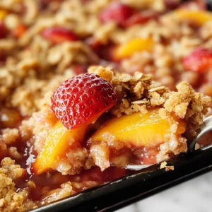 Strawberry Peach Crisp