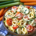 Summertime Tortellini Pasta Salad With Vegetables