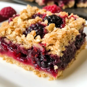 Vegan Berry Crumble Bars