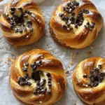 Brioches Roulées Crème Vanille & Pépites de Chocolat