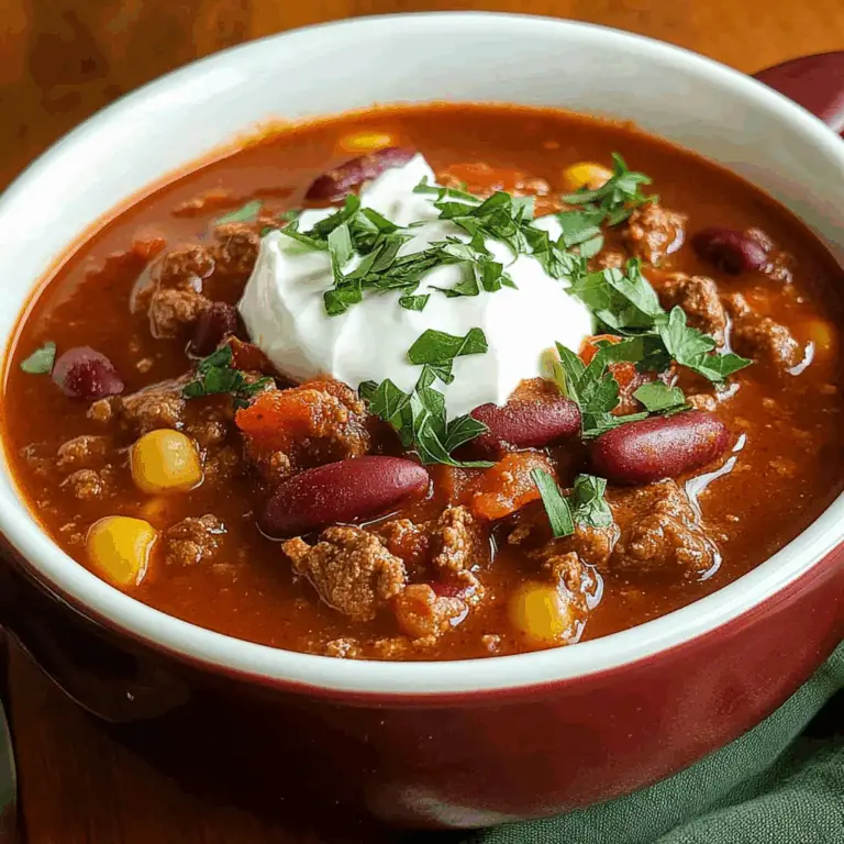Slow Cooker Chili Recipe