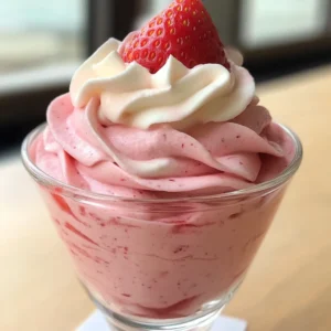 4-Ingredient Strawberry Mousse – So Light, So Dreamy!