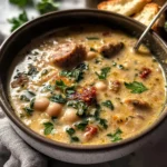 Creamy Tuscan White Bean Lemon Soup