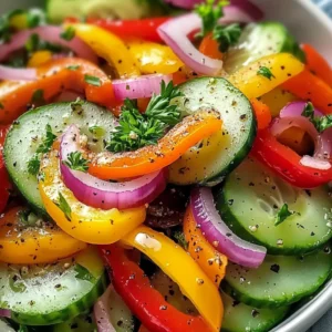 Cucumber Sweet Pepper Salad