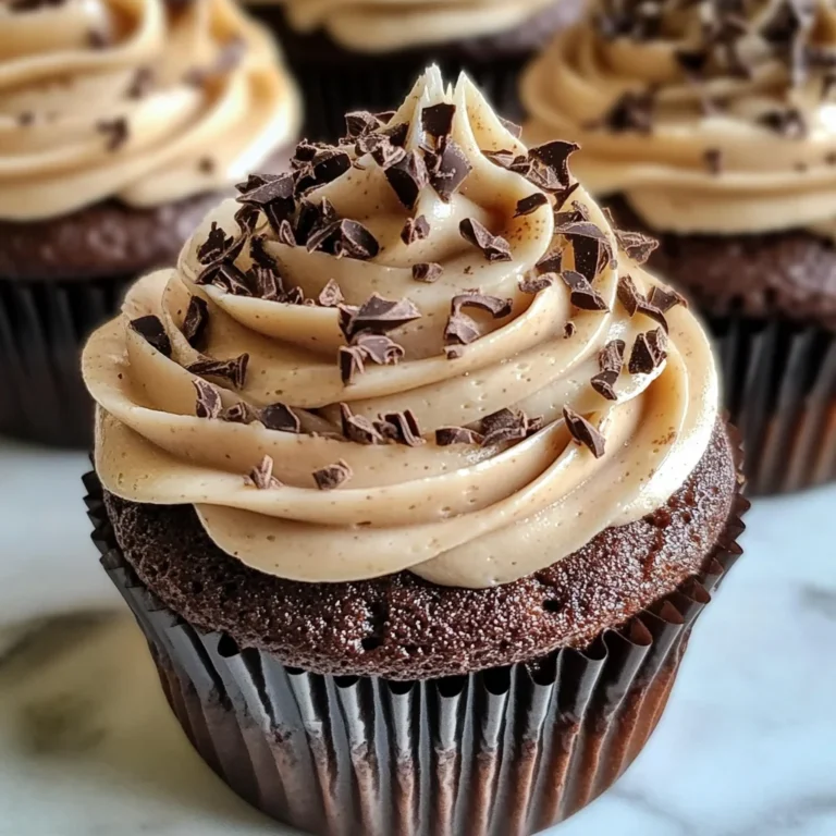 Espresso Brownie Cupcakes with Coffee Buttercream