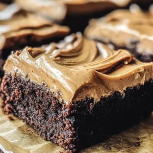 Frosted Coffee Brownies