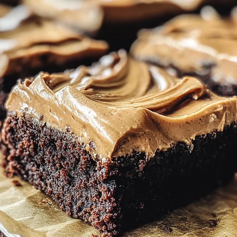 Frosted Coffee Brownies