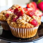 Healthy Strawberry Muffins with Greek yogurt