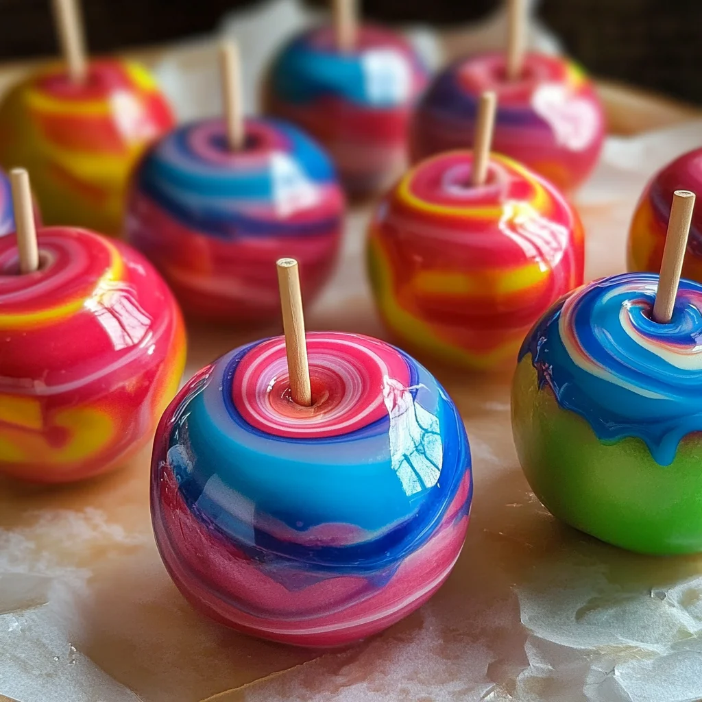 Kool-Aid Swirl Candy Apples: A Fun Fruity Treat