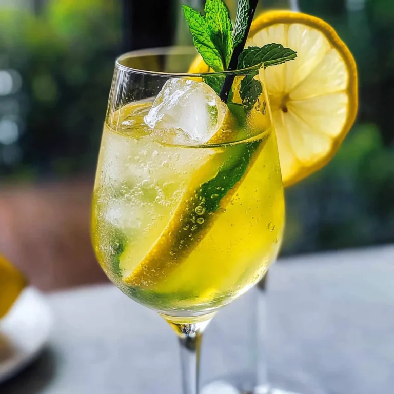 Limoncello Spritz mocktail Recipe