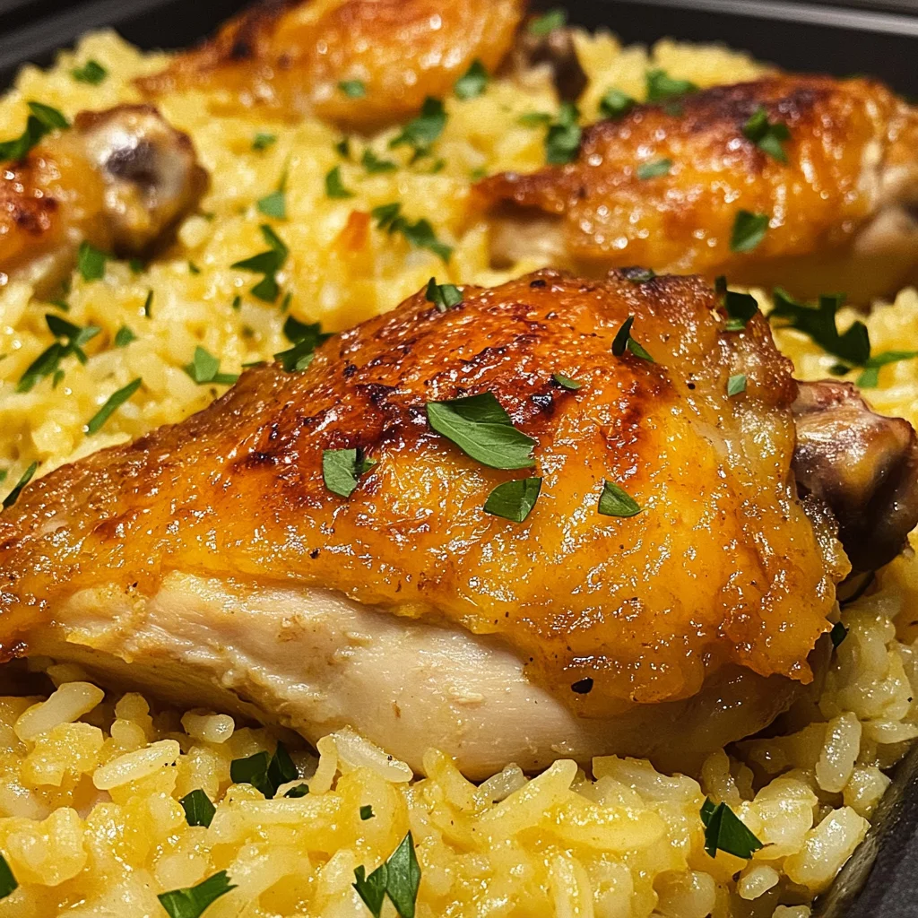 Oven Baked Chicken and Rice Recipe