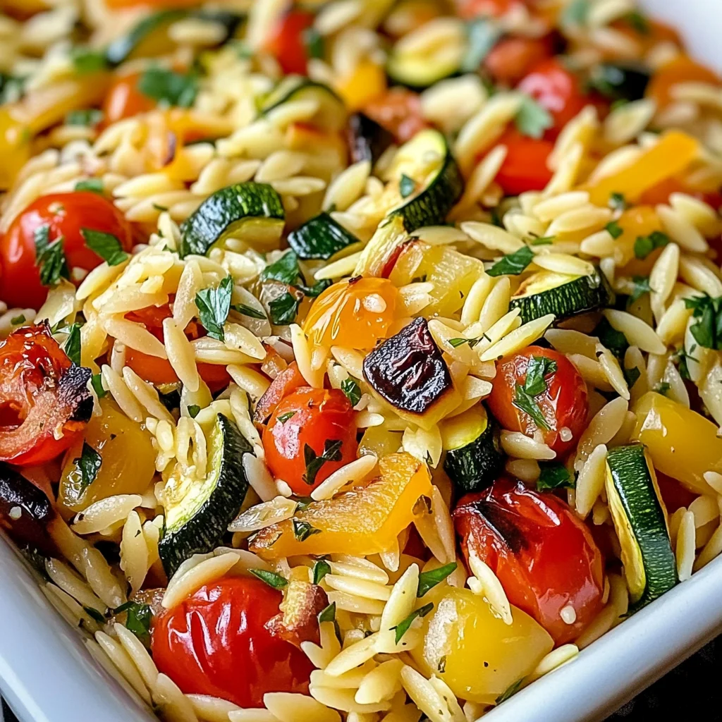 Roasted Vegetable Orzo: A Delicious and Nutritious Recipe for Your Next Meal