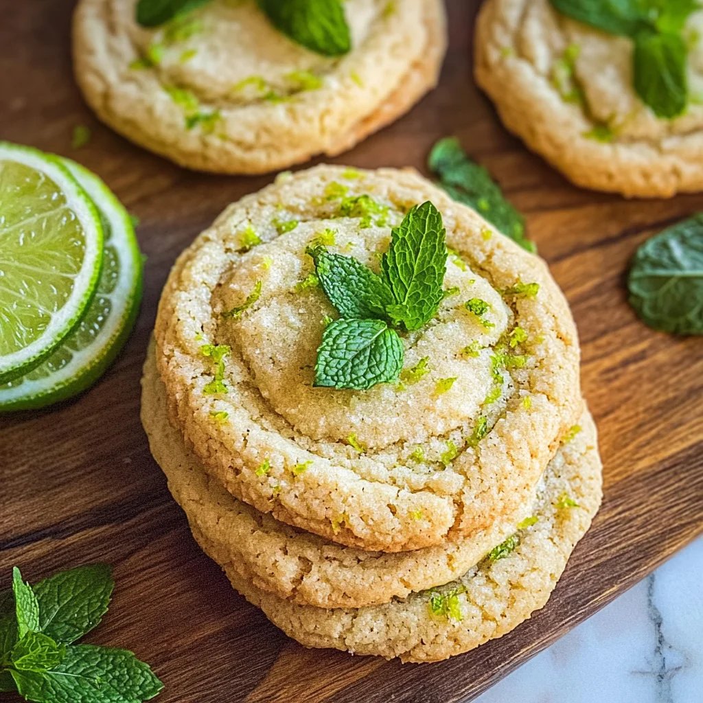Soft and Chewy Mojito Cookies