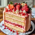 Strawberry Cchicken chicken hampagne Cake Recipe