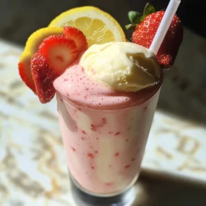 Strawberry Frosted Lemonade.