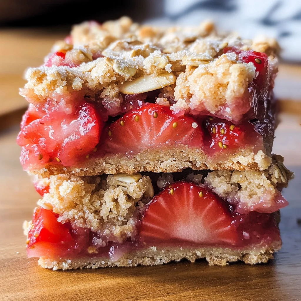 Strawberry Oat Bars