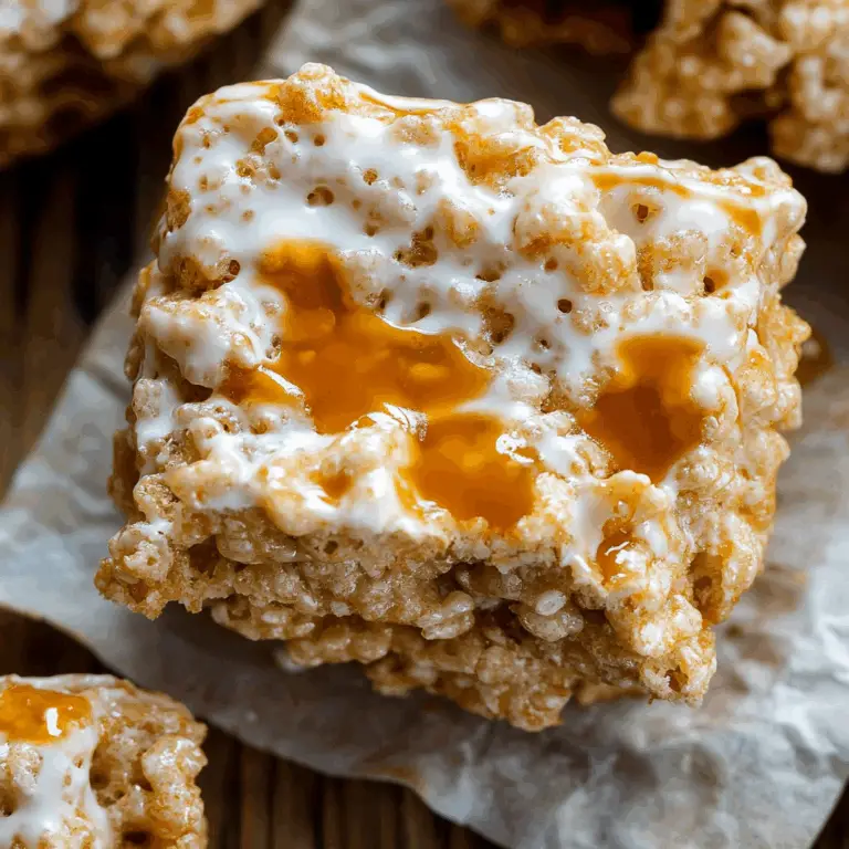 Brown Butter Dulce de Leche Rice Krispie Treats