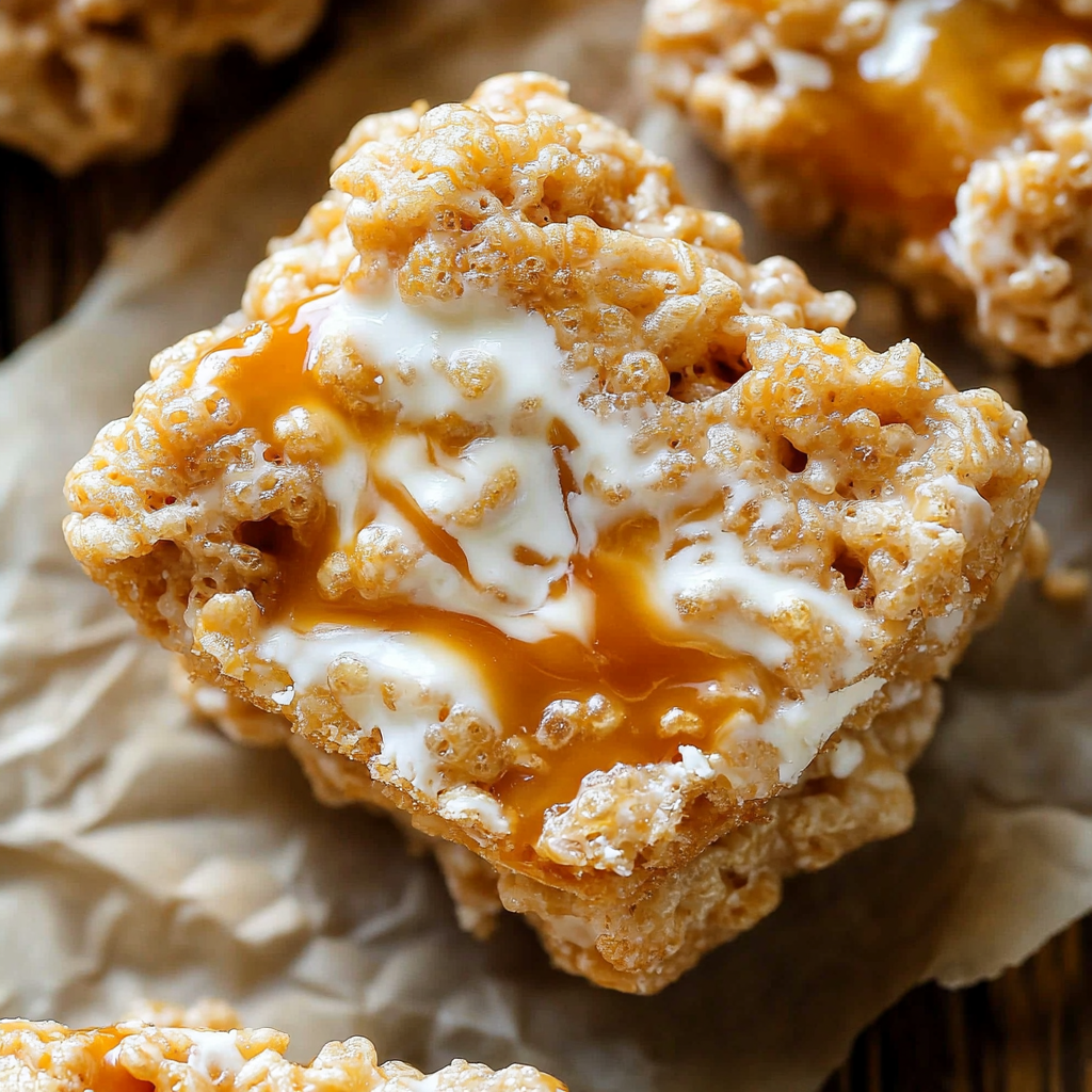 Brown Butter Dulce de Leche Rice Krispie Treats