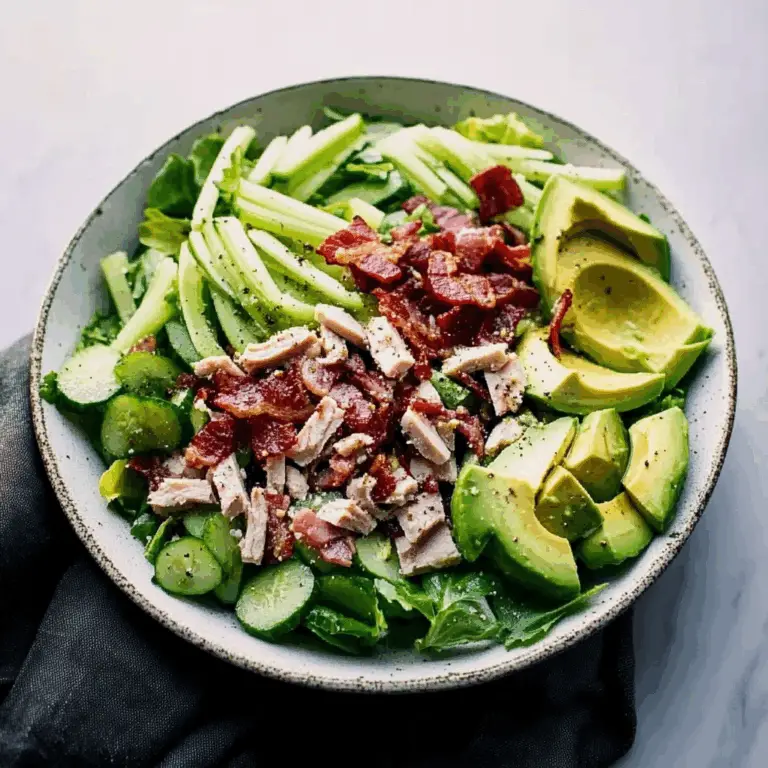 Celery Salad with Turkey Bacon and Avocado