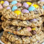 Chewy Cadbury Egg Oatmeal Chocolate Chip Easter Cookies Delight