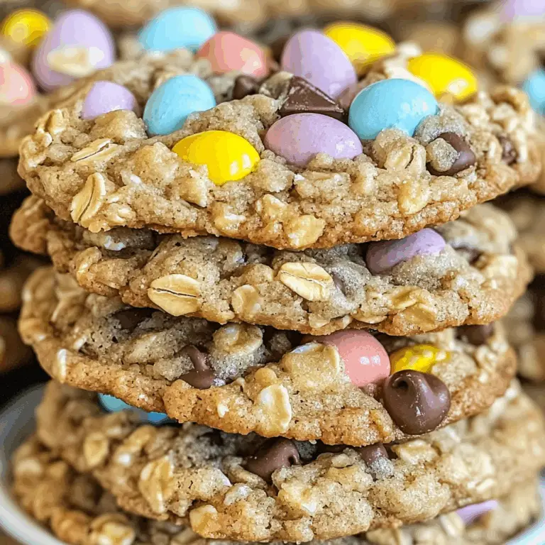 Chewy Cadbury Egg Oatmeal Chocolate Chip Easter Cookies Delight