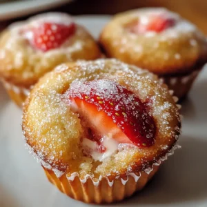 Classic Strawberry Ricotta Muffins
