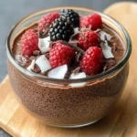 Dark Chocolate Chia Pudding with Coconut Milk