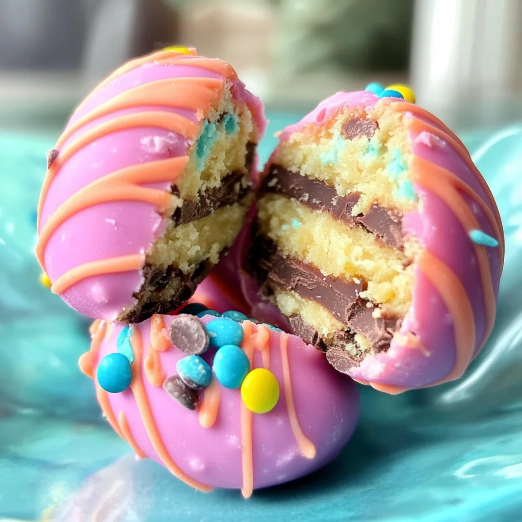 Easter Egg Cookie Dough Truffles