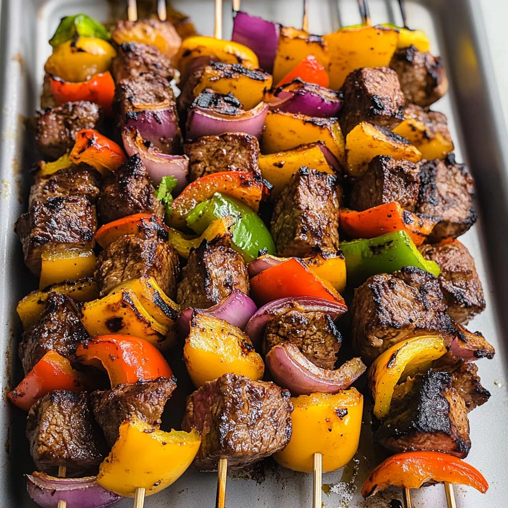 Fajita Steak Kabobs