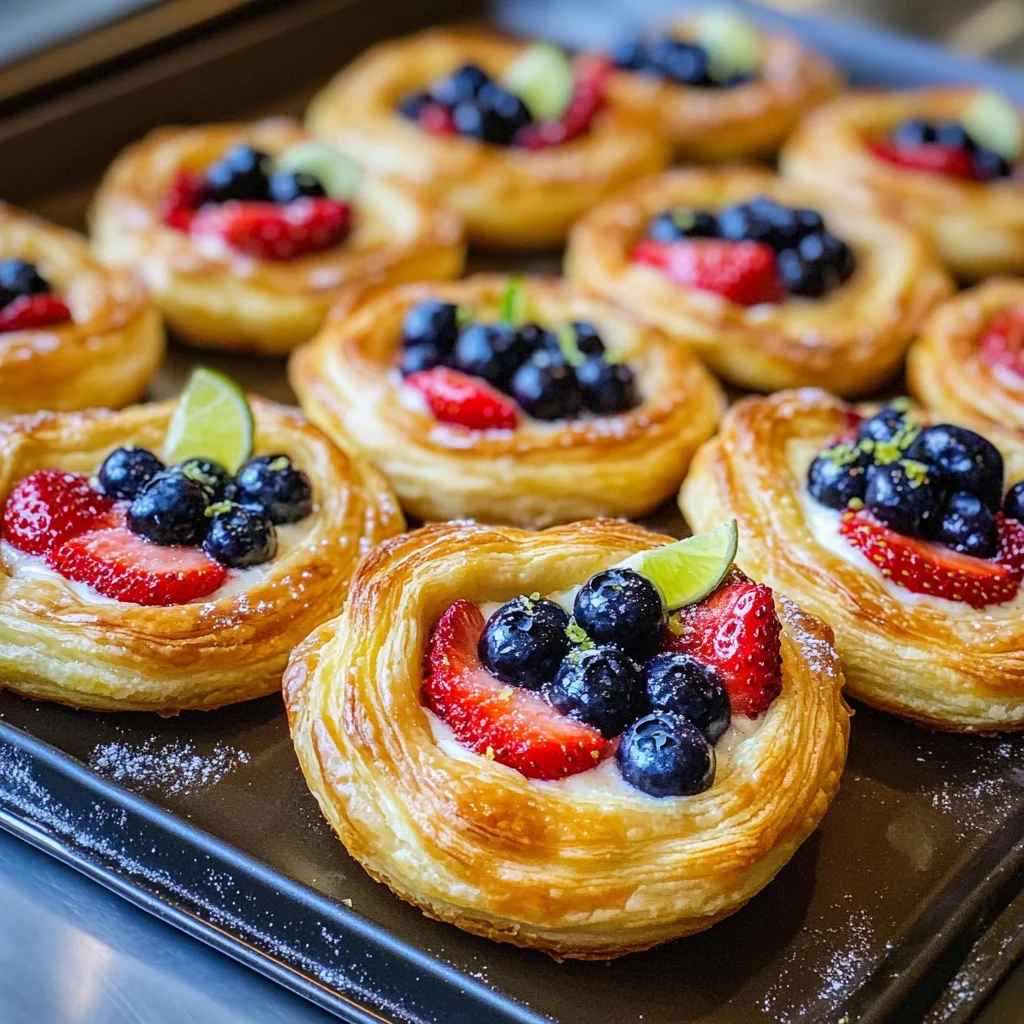 Fruit and Cream Cheese Danish Pastry