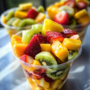Homemade Tropical Fruit Cups