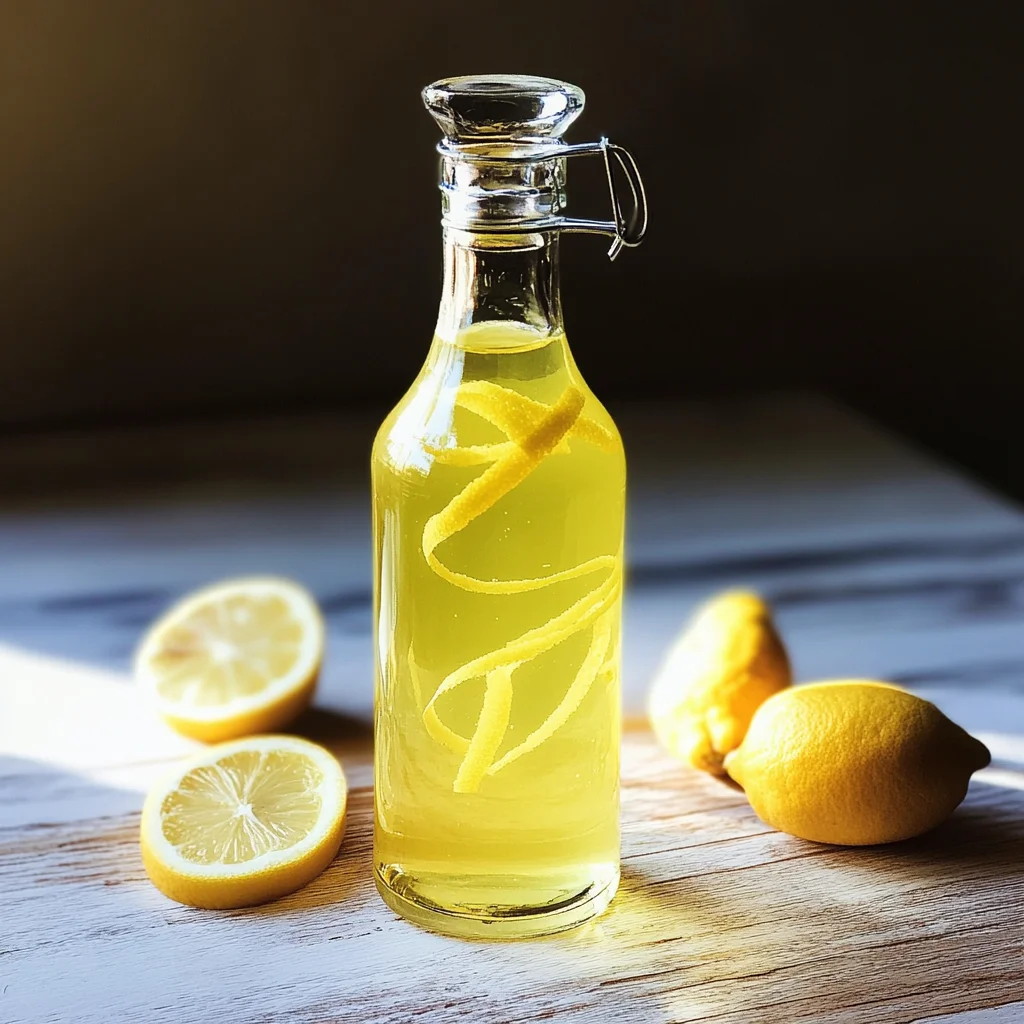 Homemade limoncello recipe