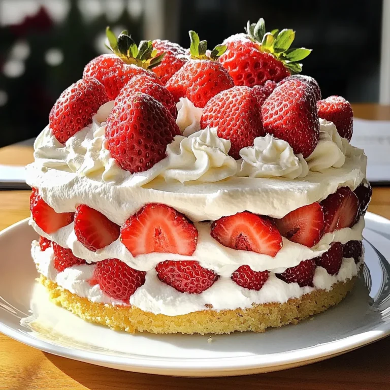 Irresistible Strawberries & Cream Torte for Summer Bliss