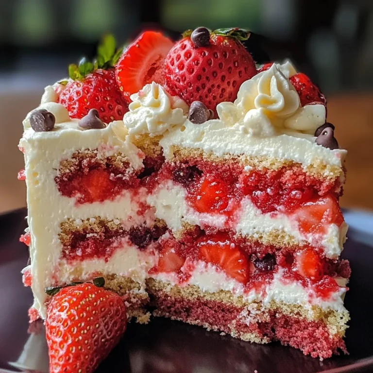 Irresistible Strawberry Earthquake Cake That Steals the Show