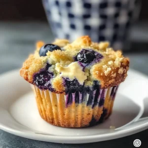 Juicy Blueberry Cream Cheese Muffins