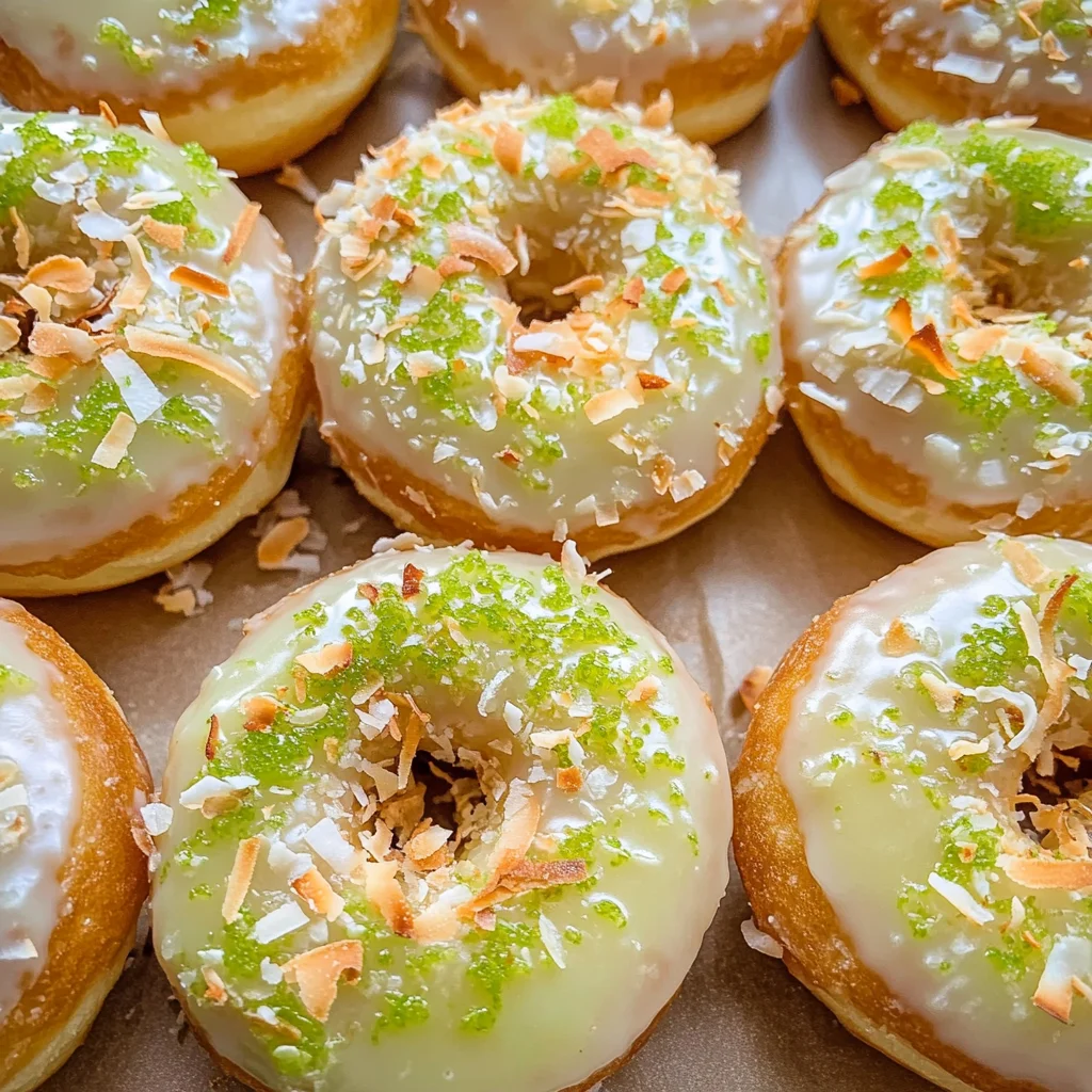 Key Lime Coconut Donuts