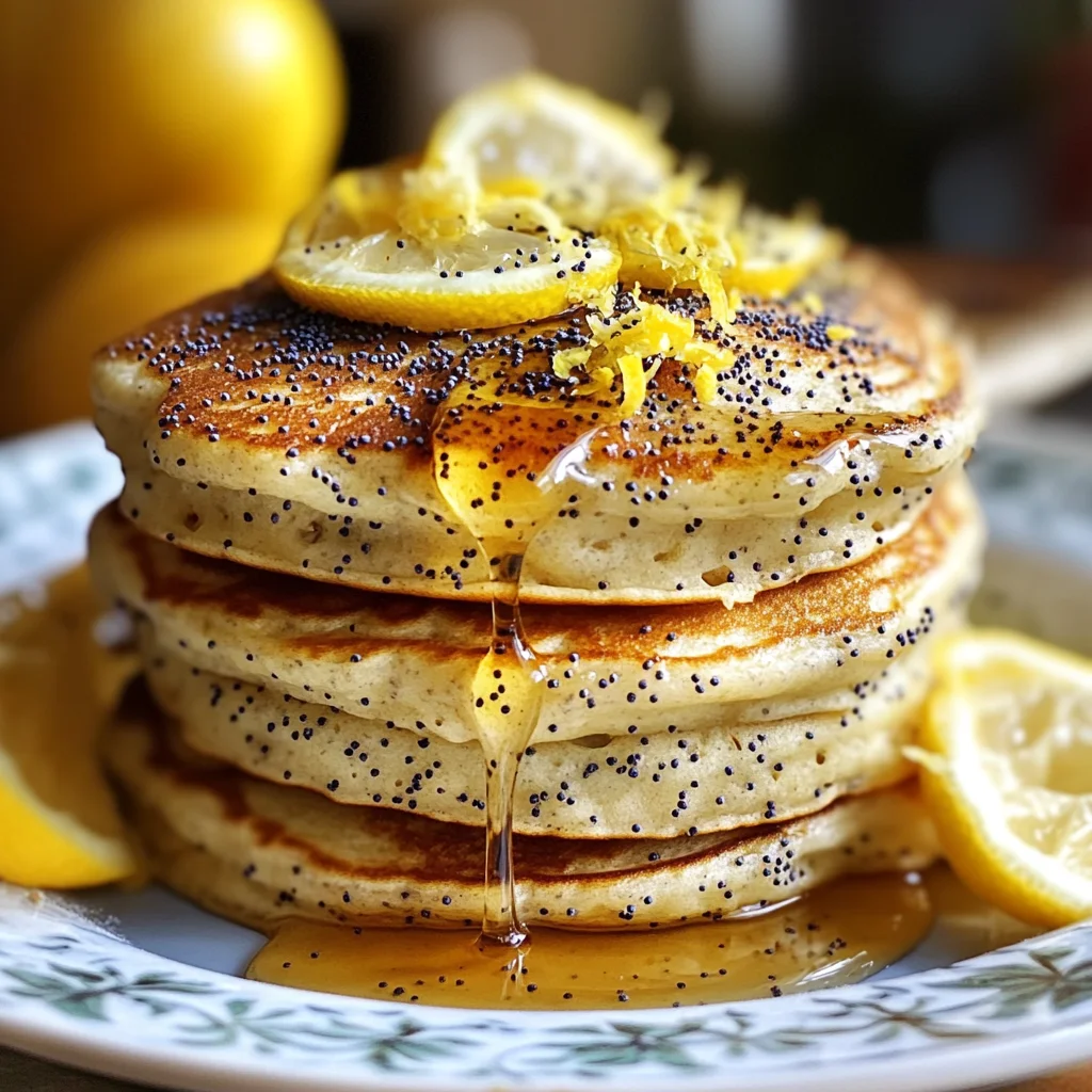 Lemon Poppy Seed Pancakes