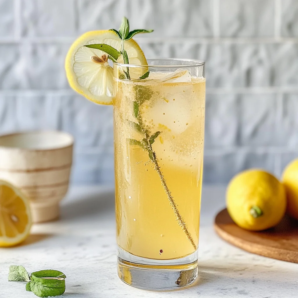 Lemon Verbena Spritz mocktail Recipe