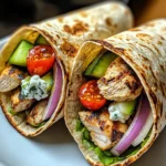 Mediterranean Chicken Wraps Bursting with Flavor and Freshness