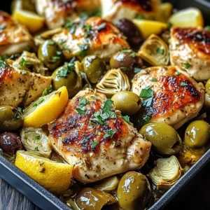 Mediterranean Lemon Chicken with Artichokes & Olives Magic