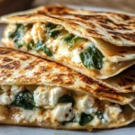 Mediterranean Quesadilla Recipe Spinach Feta Mozzarella