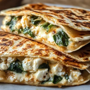 Mediterranean Quesadilla Recipe Spinach Feta Mozzarella