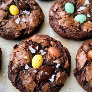 Mini Egg Brownie Cookies
