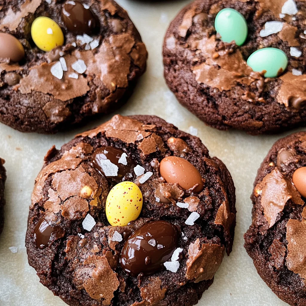 Mini Egg Brownie Cookies