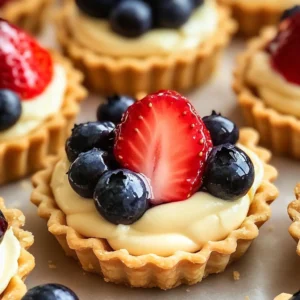 Mini Fruit Tarts With Pastry Cream