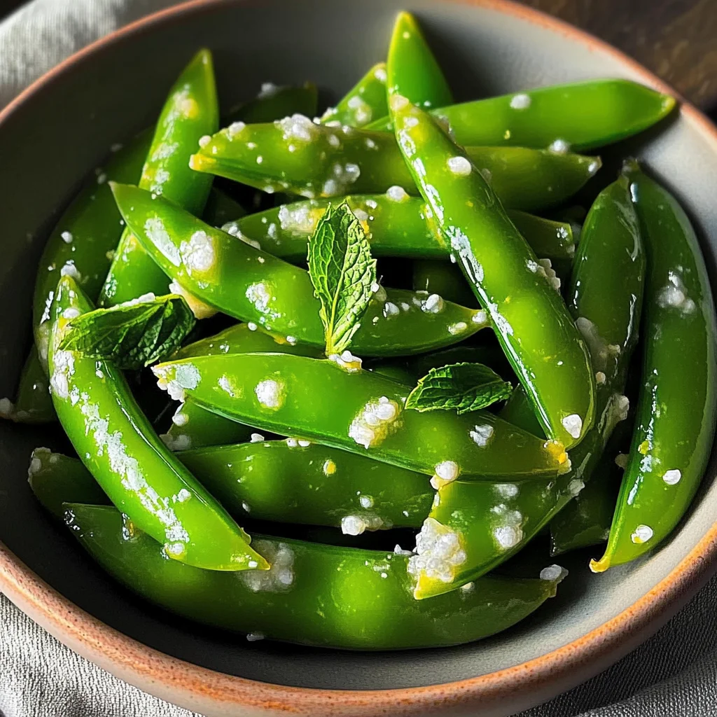 Minty Sugar Snap Peas for a Crisp, Refreshing Side Dish