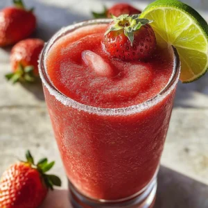 Nonalcoholic Strawberry Margaritas